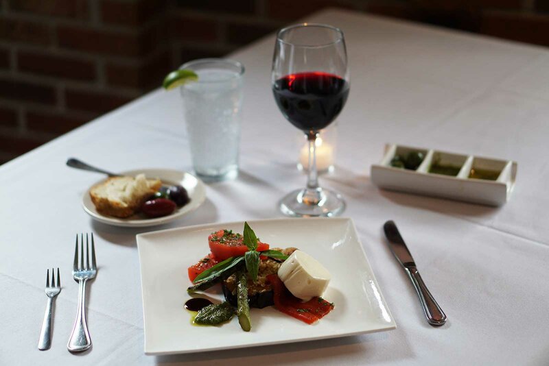 Roasted pepper and eggplant appetizer